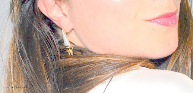 Mes boucles d'oreille d'amour que j'adore